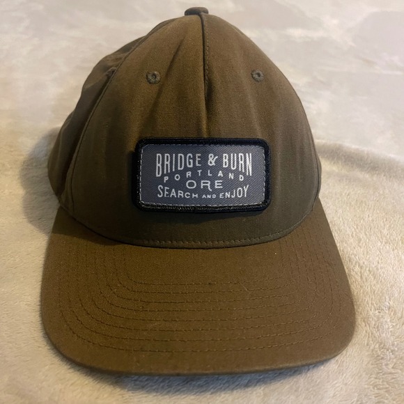 Bridge & Burn Other - Bridge & Burn Portland Oregon Snapback Baseball Cap Mens Olive Green Streetwear